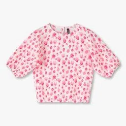 Girls Printed Regular Fit Top-image-14