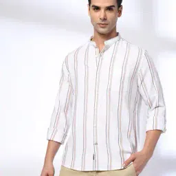 netplay Men Striped Regular Fit Shirt with Patch Pocket image 1