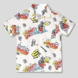 wotnot by azorte All-Over Print Resort Shirt with Patch Pocket-picture-11