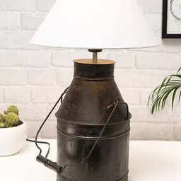 homesake Churn Can Table Lamp with Shade-picture-30