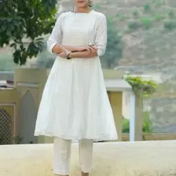 juniper Textured A-line Kurta-picture-13