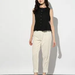 svrnaa by azorte Cotton Flex Tapered Pants-picture-47