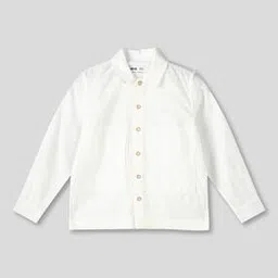 Patterned Shirt with Patch Pockets-image-45