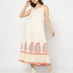 yousta Women Printed Fit & Flare Strappy Dress-picture-32