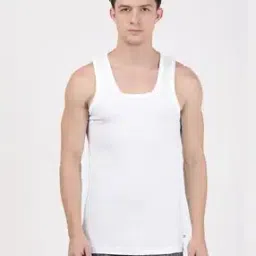 Men Striped Cotton Square-Neck Vest-image-29