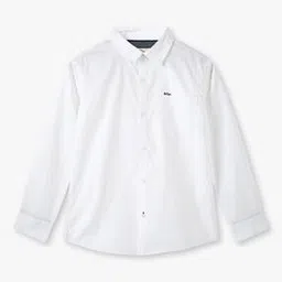 Boys Slim Fit Shirt with Patch Pocket-image-49
