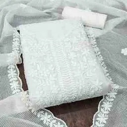 peachmode Women Embroidered Unstitched Dress Material-picture-43