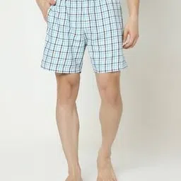 underjeans by spykar Men Checked Boxers with Elasticated Waistband-picture-45