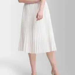 fable street Pleated Flared Skirt-picture-53