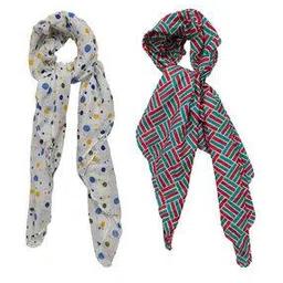 p-pracwal Women Pack of 2 Polka-Dot Scarfs with Stitched Detail-picture-26