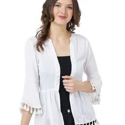 aol Solid Shrug with Bell Sleeves-picture-51