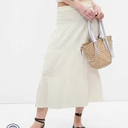 gap Tiered Skirt with Smocked Waistband-picture-50