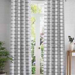 cortina eyelet curtain Set of 2 Printed Door Curtains-picture-42