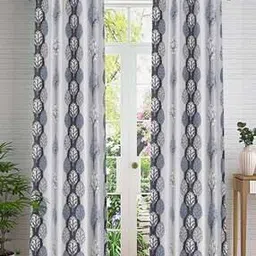 cortina eyelet curtain Set of 2 Printed Door Curtains-picture-36