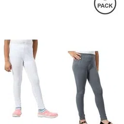indiweaves Girls Pack of 2 Leggings with Elasticated Waistband-picture-41