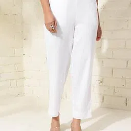 fabindia Flat Front Relaxed Fit Pants-picture-37