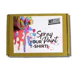 kitsters Unisex DIY Crew-Neck T-Shirt with Spray Painting Kit-picture-21