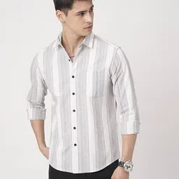 vastrado Men Stripes Slim Fit Shirt image 1