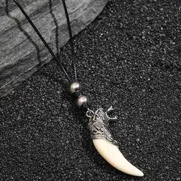 french accent Men Silver-Plated Pendant with Chain-picture-39