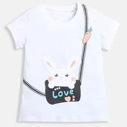 adorn in style Girls Typographic Print Regular Fit Round-Neck T-Shirt-picture-26