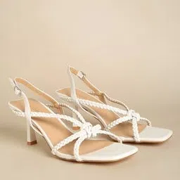 fyre rose Braided Slingback Kitten Heels with Buckle Closure-picture-41