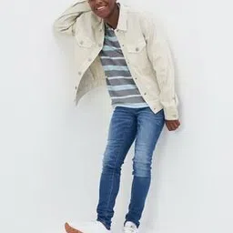 american eagle Men Full-Length Collar Denim Jackets-picture-30