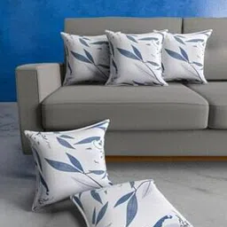 urban magic Set of 5 Leaf Print Cushion Covers 12" x 12"-picture-21