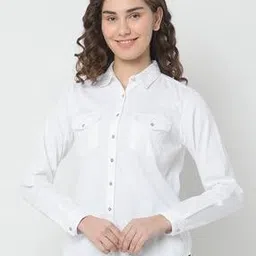 spykar Women Regular Fit Cotton Shirt-picture-19