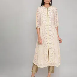 Printed Front Slit Flared Kurta-picture-15