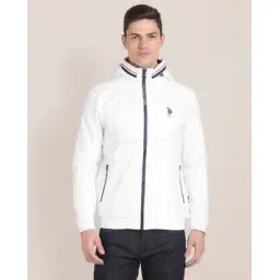 u.s. polo assn. Men Regular Fit Windcheater Puffer Jacket with Detachable Hood-picture-33