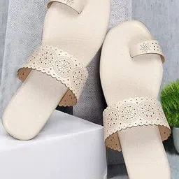 ishransh Women Flat Sandals with Synthetic Upper-picture-50