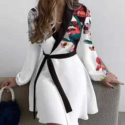 outzidr global Women Floral Print Fit & Flare Dress-picture-26