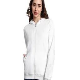 eck moda Women Regular Fit Hoodie with Split-Kangaroo Pockets-picture-53