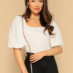 dream beauty fashion Fitted Square-Neck Top-picture-13