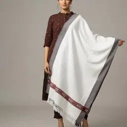 handicraft-palace Women Woven Stole with Tassels-picture-48
