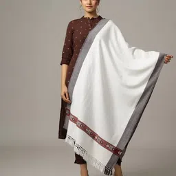 handicraft-palace Women Woven Stole with Tassels image 1