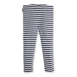 beverly hills polo club Girls Striped Leggings with Elasticated Waist image 1