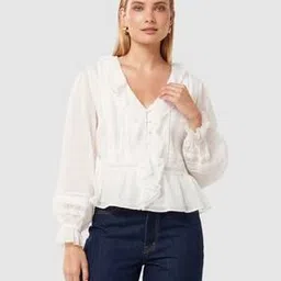 forever new Women Regular Fit Blouson Top-picture-50