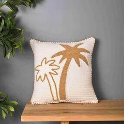 say Coconut Tree Design Truffted Cushion Cover-picture-34