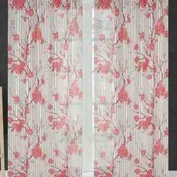 homefab india Set of 2 Floral Print Eyelet Window Curtains-picture-23