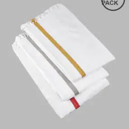 ramraj cotton Pack of 3 Striped Bath Towel-picture-30