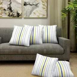 klotthe Set of 5 Square Cushions with Cushion Covers-picture-28