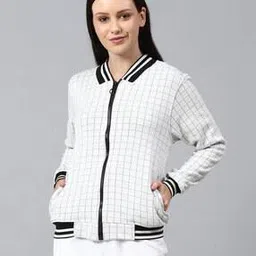 campus sutra Checked Bomber Jacket-picture-15