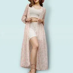 sera Floral Print Shrug with Tie-Up-picture-24