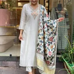 japnaam Women Embroidery Straight Kurta Set-picture-49