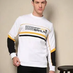 the indian garage co Men Colourblock Regular Fit Sweatshirt-picture-43