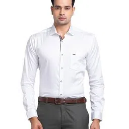 park avenue Men Slim Fit Shirt with Patch Pocket-picture-11