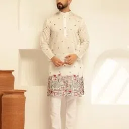 sojanya Men Embroidery Long Kurta-picture-35