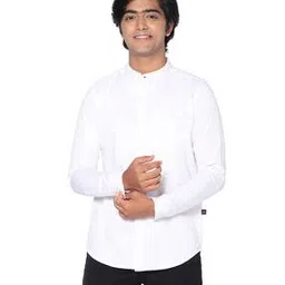 teentrums Band-Collar Cotton Shirt-picture-50