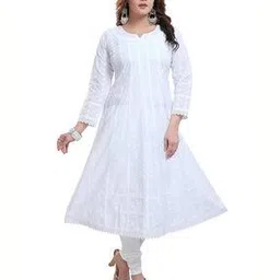 dream & dzire Embroidered Round-Neck Straight Kurta-picture-27